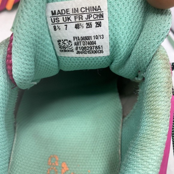 Adidas Vigor TR 4 D74004 Teal Pink Trail Running Shoes Womens Size 8.5US - Picture 9 of 10